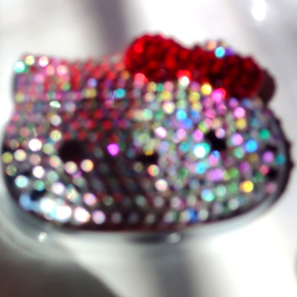 Hello Kitty Swarovski Crystal Studded Pave NWT - Picture 10 of 12